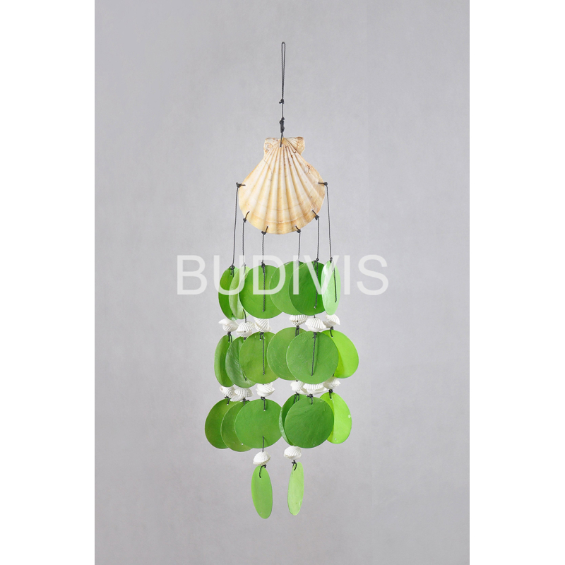 Seashell Capiz Wind Chime, Shell Wind Chime, Bali Shell Wind Chimes