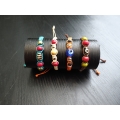 Painted Beads Wholesale Adjustable Friendship, Best Friend, Hippie, Bracelet