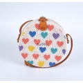 Ready Stock Decoupage Rattan Bag Love Pattern