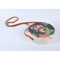 Spot Paper Cut Rattan Bag Flower Pattern