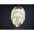 Serenity Lady Wooden Mask Ornament