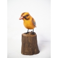 Figurine Wooden Bird, Wood Bird Carving American Goldfinch