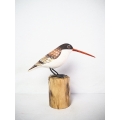 Figurine Wooden Bird, Wood Bird Carving Brown Creeper