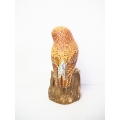 Figurine Wooden Bird, Wood Bird Carving Tasmanian Masked Owl