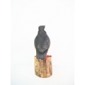 Figurine Wooden Bird, Wood Bird Carving Atlantic Puffin