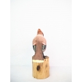 Figurine Wooden Bird, Wood Bird Carving Bohemian Tail