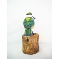 Figurine Wooden Bird, Wood Bird Carving Afraid Of Kingfisher