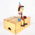 Balinese Wooden Statue Iconic Character Model, Pinocchio