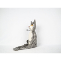 Balinese Wooden Statue Animal Model, Cat