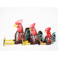 Factory Direct Sale Wooden Statue Animal Model Rooster