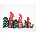 Factory Direct Sale Wooden Statue Animal Model Rooster