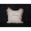 Home Decoration Bohemian Burlap Macrame Hand Knitted Pillowcase