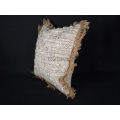 Home Decoration Bohemian Burlap Macrame Hand Knitted Pillowcase