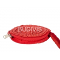 Red Round Beaded Wallet