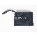 Black Rectangular Beaded Wallet