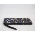 Polka Dot Rectangular Beaded Wallet