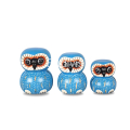 Wholesale Wooden Animal Statue Owl Model Set 3