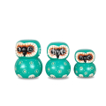 Wholesale Wooden Animal Statue Owl Model Set 3