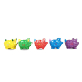 Wholesale Wooden Animal Statue Pig Model Set 5 Pieces