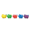 Wholesale Wooden Animal Statue Pig Model Set 5 Pieces