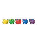 Wholesale Wooden Animal Statue Pig Model Set 5 Pieces