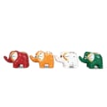 Wholesale Wooden Animal Statue Elephant Model Set 4