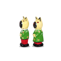 Wholesale Wooden Animal Statue Dog Model Set 2