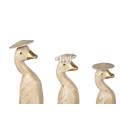 Wholesale Wooden Animal Model Duck Set 3