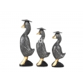 Wholesale Wooden Animal Figurine Duck Model Set 3