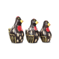 Wholesale Wooden Animal Model Chicken Set 3