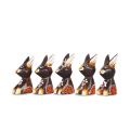 Wholesale Wooden Animal Model Rabbit Set 5 Pieces