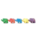 Wholesale Wooden Animal Statue Elephant Model Set 5