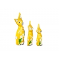 Wholesale Wooden Animal Figurine Cat Model Set 3