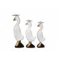 Wholesale Wooden Animal Figurine Duck Model Set 3