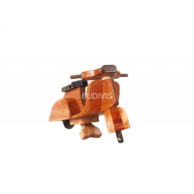 Wholesale Indonesian Wooden Toy, Kids Toy, Solid Wood Toy, Handmade, Replica Miniature Model Classic Vespa