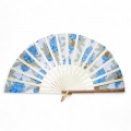 Wholesale Fashion Accessories, Bamboo Hand Handle Fan with Indonesia Traditional Batik Pattern