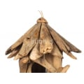 Wholesale Wooden Bird House Hanging Garden Decoration, Bird Nest Driftwood Garden Decor