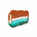 Wholesale Wooden Resin Cutting Board for Kitchen Set or Home Decoration with Ocean Wave Theme