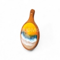 Wholesale Wooden Resin Cutting Board for Kitchen Set or Home Decoration with Ocean Wave Theme