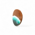 Wholesale Wooden Resin Coaster for Kitchen Set or Home Decoration with Ocean Wave Theme