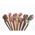 Wholesale Wood hair stick, Wooden hair stick, Handmade wooden hairpin, Wood hair stick set 5