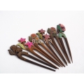 Wholesale Wood hair stick, Wooden hair stick, Handmade wooden hairpin, Wood hair stick set 5