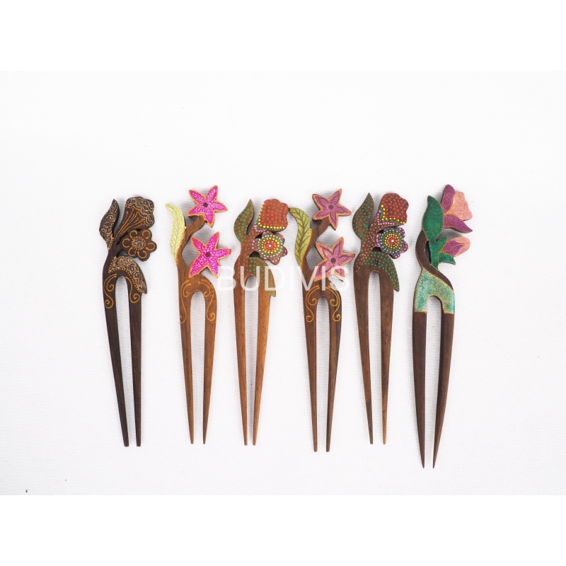 Wholesale Wood hair stick, Wooden hair stick, Handmade wooden hairpin, Wood hair stick set 5