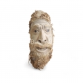 Wholesale Handcrafted Bamboo Root Carving, Rustic Old Man Face Sculpture