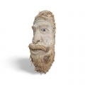 Wholesale Handcrafted Bamboo Root Carving, Rustic Old Man Face Sculpture