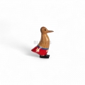 Customized garden figurines, bamboo root mini duck garden or home decoration, affordable wholesale price