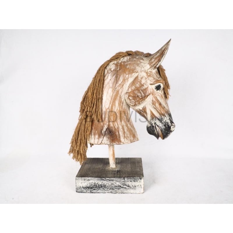 Wholesale Enchanted Wooden Carving Horse, Brave Birch Buckaroo, Vintage Wooden Horse