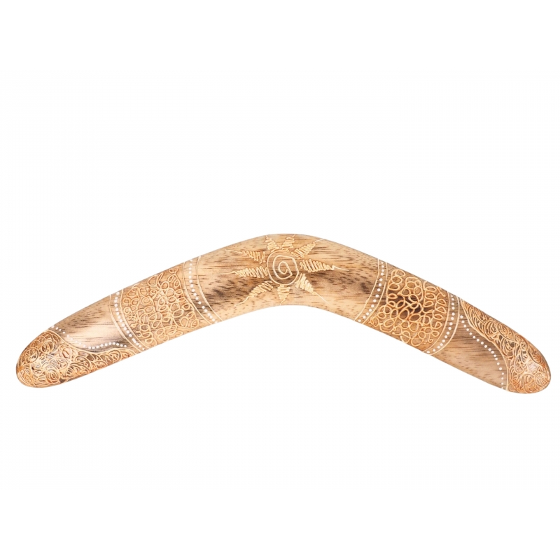 Wholesale Stylish Home Décor Hand-Carved Wooden Boomerang, Wooden Whirl, Down Under Glide