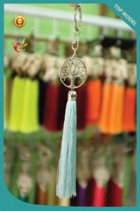 Bali Art Tree Tassel Keychain